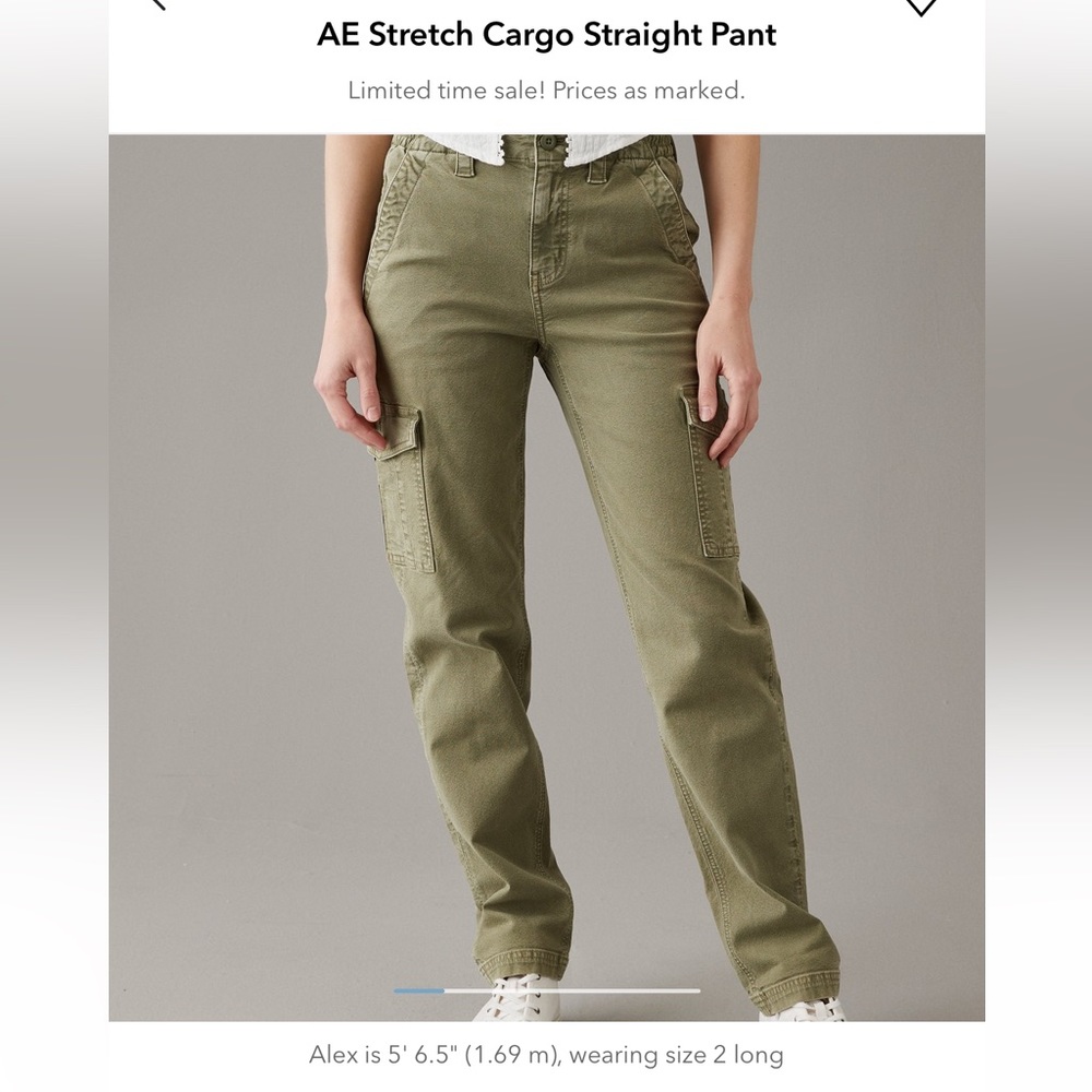 American Eagle Stretch Straight Cargo Pants